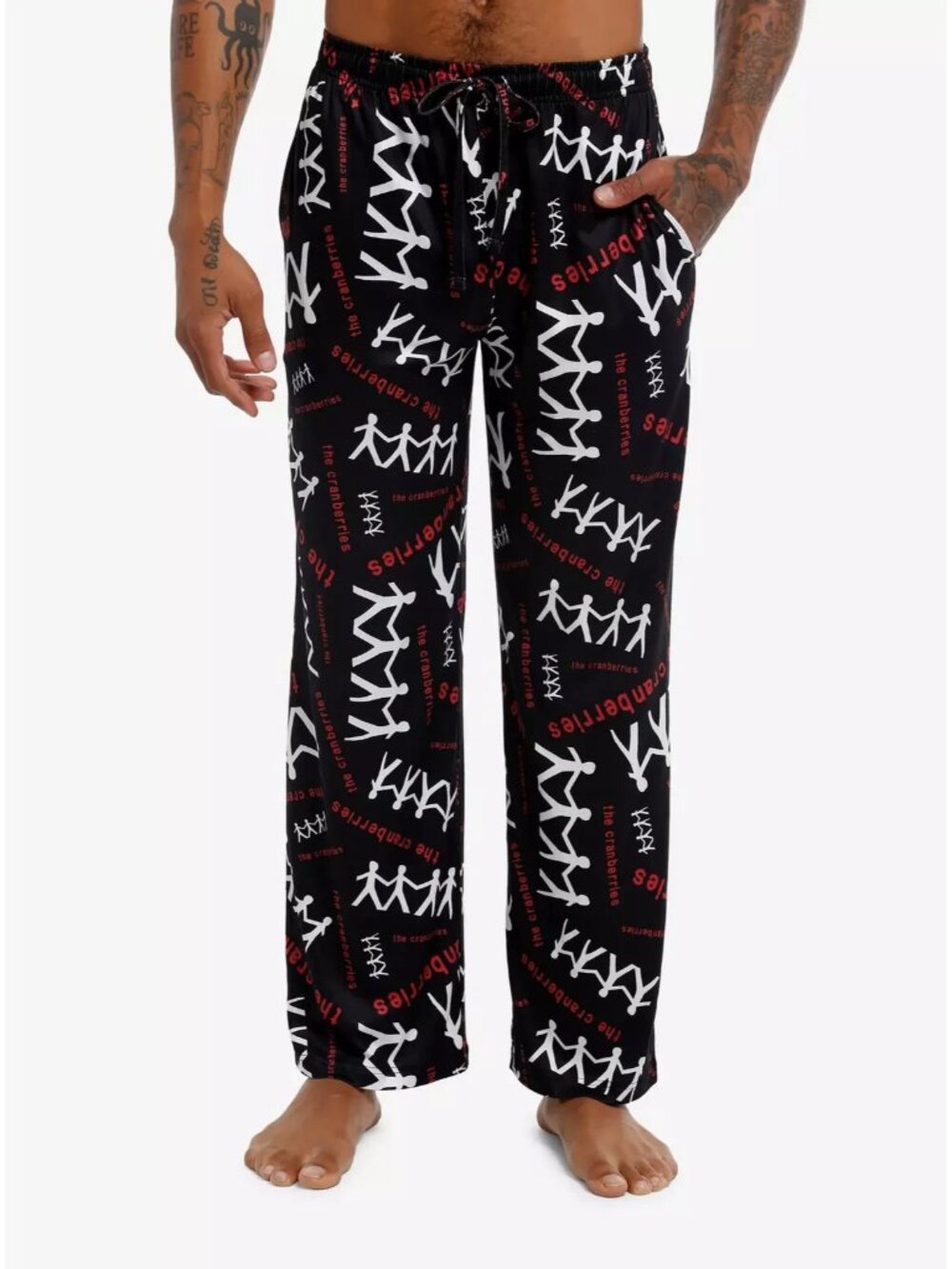 The Cranberries All Over Print Pajama Pants MEDIUM 32-34 New